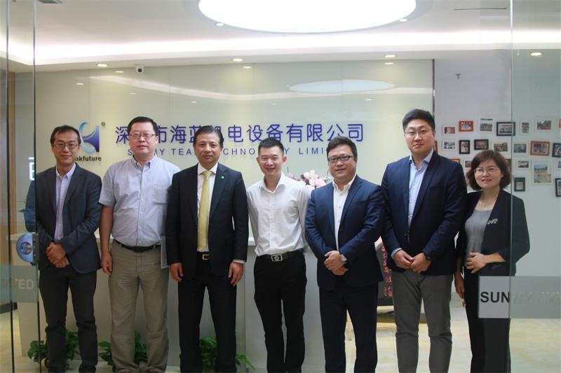 熱烈歡迎三菱電機(jī)自動化蒞臨海藍(lán)機(jī)電參觀指導(dǎo)工作！